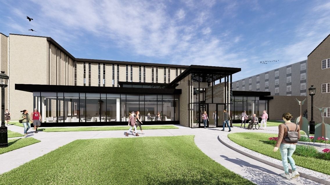 Artist's rendering of the future Williams Dining Hall
