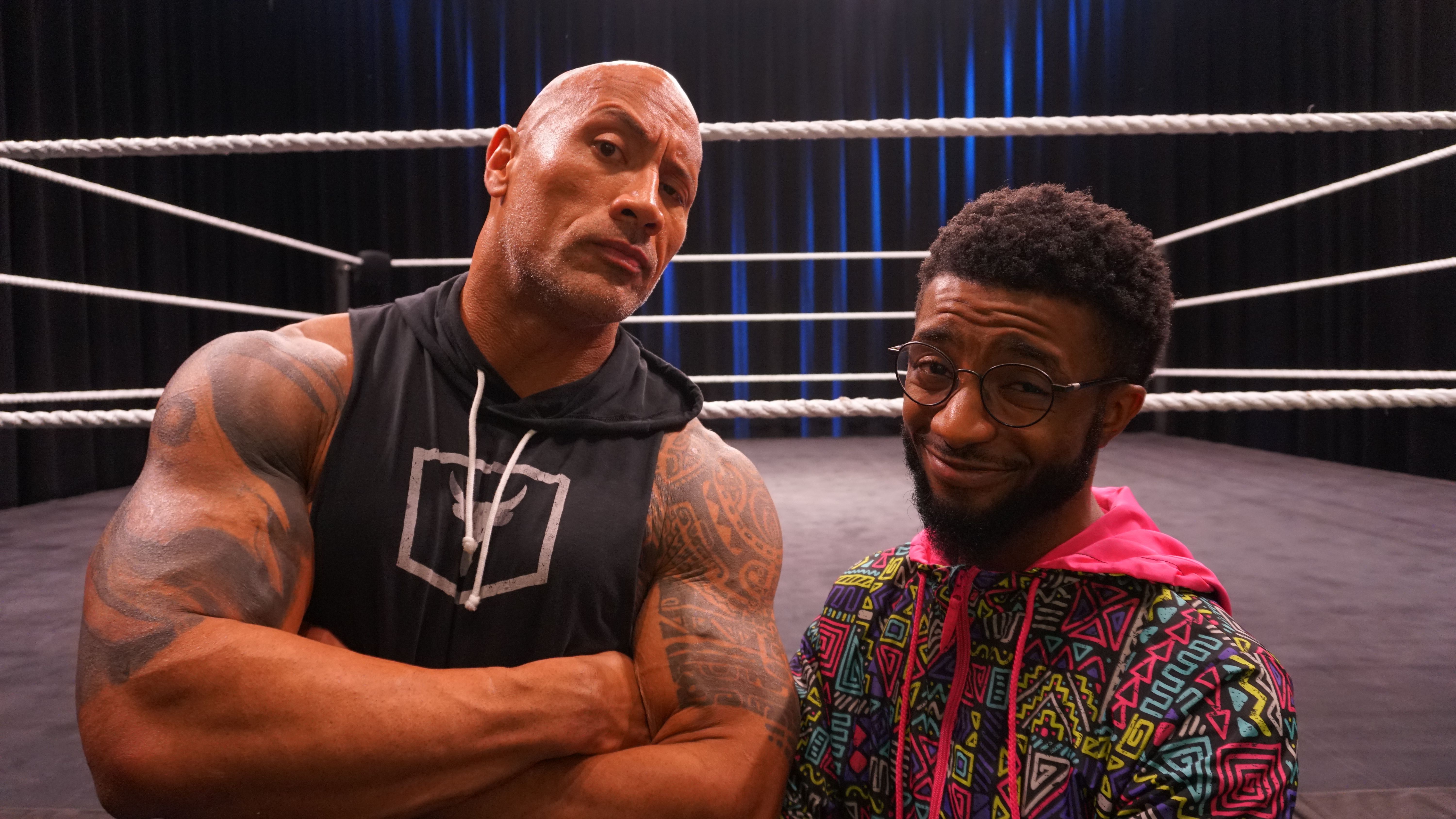 Josiah Williams with The Rock