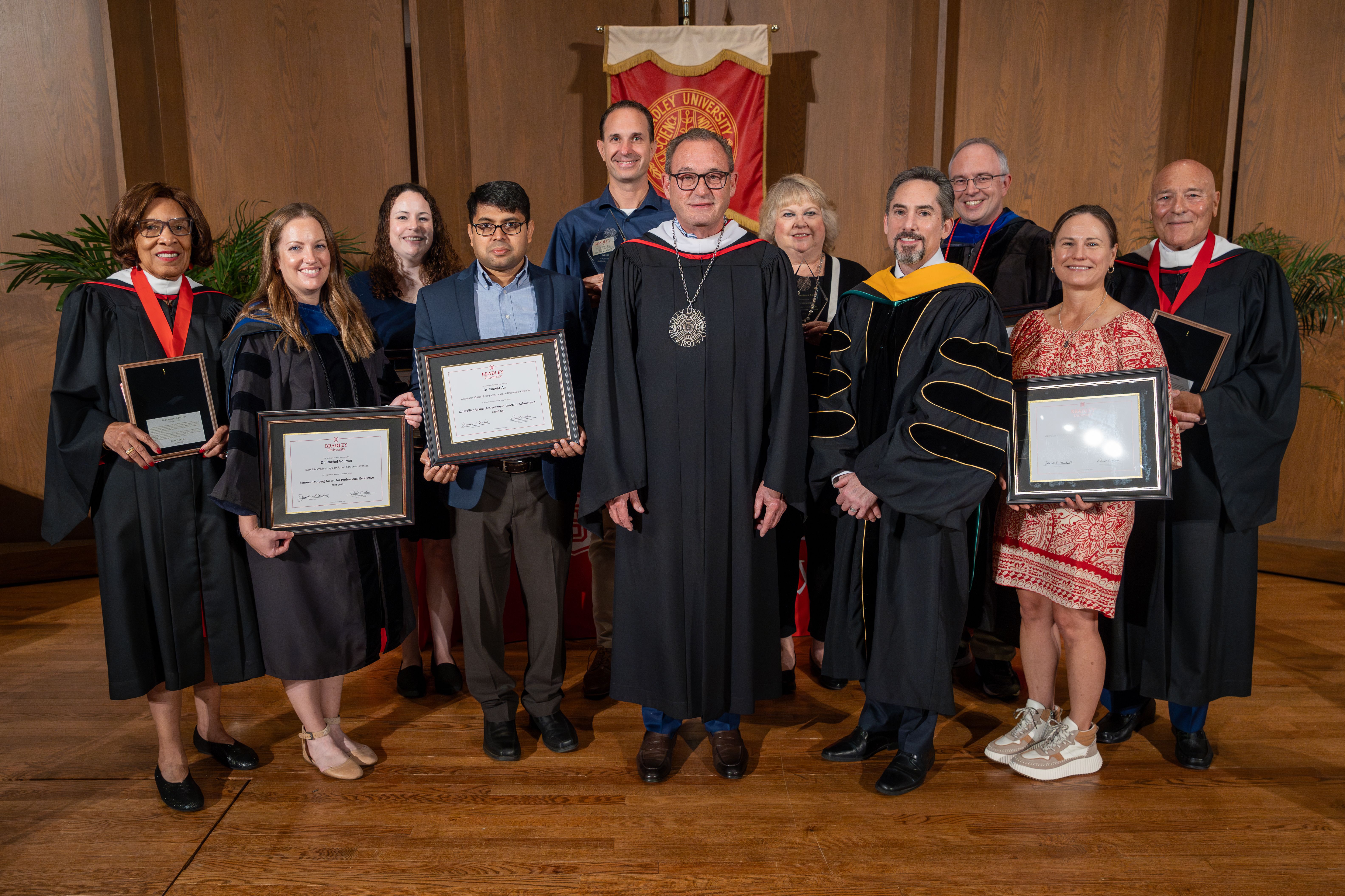On Friday, Sept. 27, several staff and faculty were presented with awards for their outstanding service and dedication to Bradley University and its students.