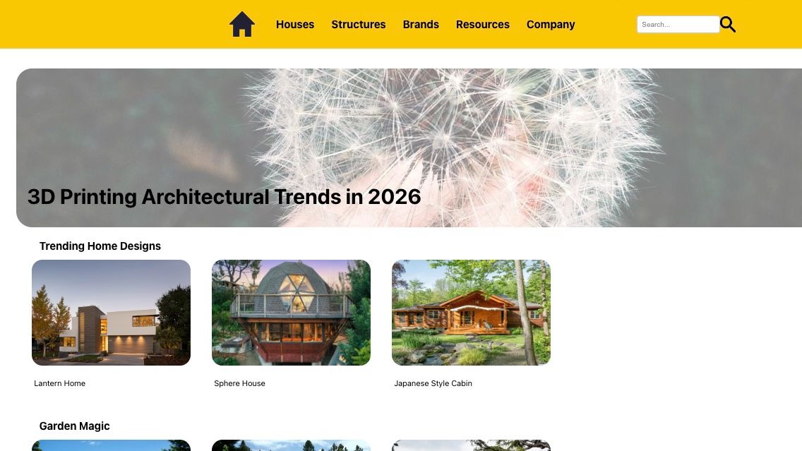 A screenshot from the homepage of the 3D printing marketplace prototype developed by Bradley CS 390 students