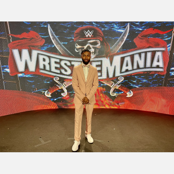 Josiah Williams at WWE's Wreslemania