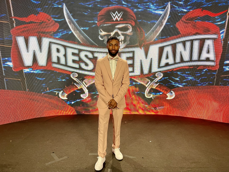 Josiah Williams at WWE's Wreslemania