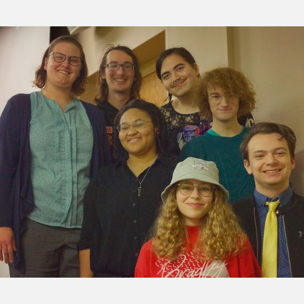 Dr. Lynnsey Lambrecht and the composers featured at Bradley's first Music for the Screens Concert this past fall
