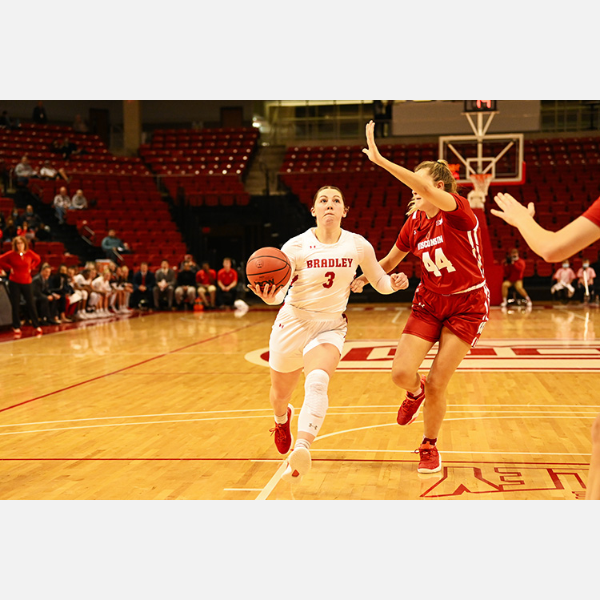 Gabrielle Haack going for a layup.